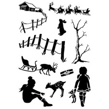 Card-io Clear Stamps Winter