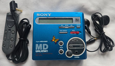 SONY MZ-R70 MINI DISC MD PLAYER WALKMAN PORTABLE RECORDER DIGITAL MEGA BASS (C7)