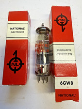 National 6GW8/ECL86 Valves x2
