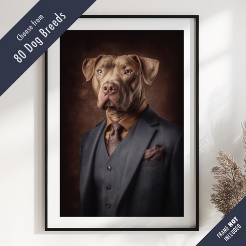 Smartly dressed dog portrait - smartly,