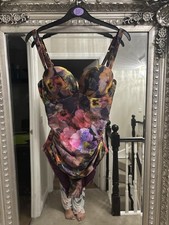 Next Women’s BNWT Ted Baker Inspired Floral One Piece Swimsuit Purple 34B