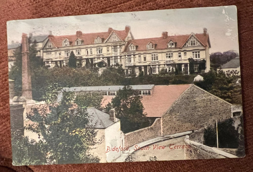 Antique postcard south view - antique,