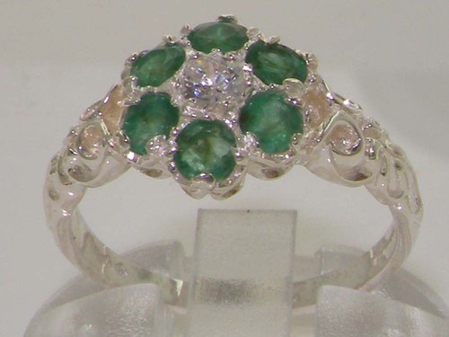 Solid 9ct white gold ladies - solid,