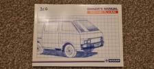 Nissan Combi-5 Van Owners Manual 1992