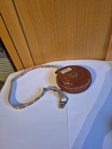 Vintage leather tape measure - tape,