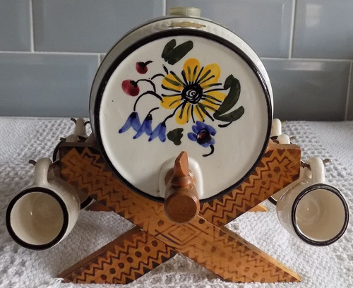 Vintage german ceramic wine - german,