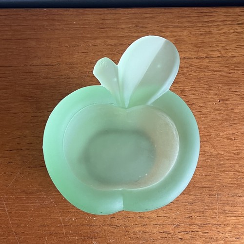 Vintage frosted green glass - vintage,