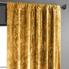 Velvet curtains rod - velvet, pocket