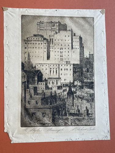 Original etching pencil signed - original,