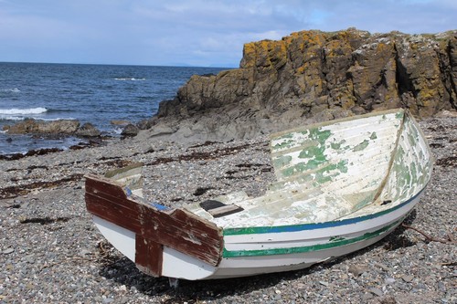 Photo 6x4 wrecked boat - photo,