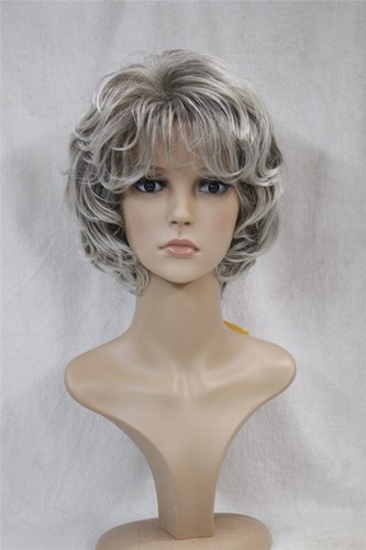 Ladies wigs short - wigs, grey