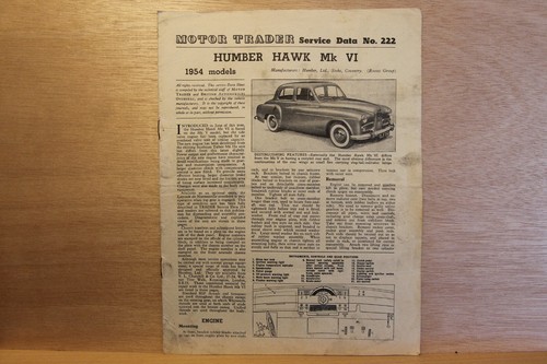 Original humber hawk - humber, (