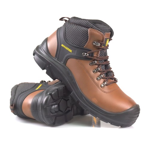 Mens safety boots steel - steel, toe