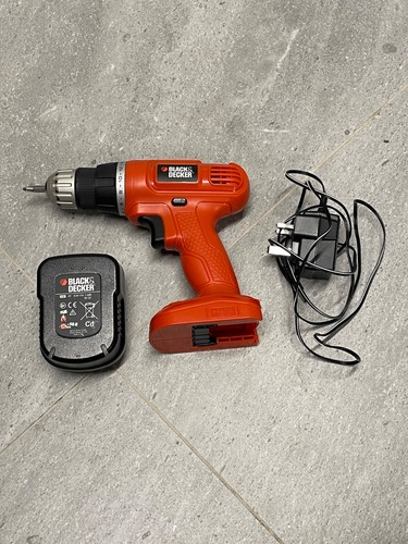 Black decker cordless drill - black, drill.