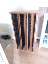 Wooden Vintage CD Rack - Holds