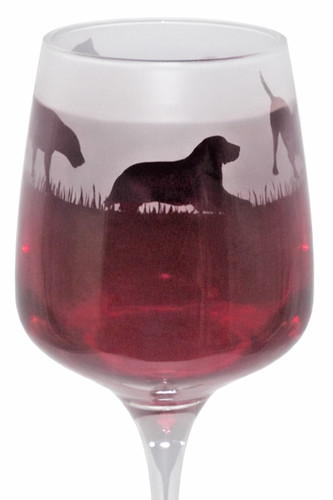 New labrador hand etched - hand,