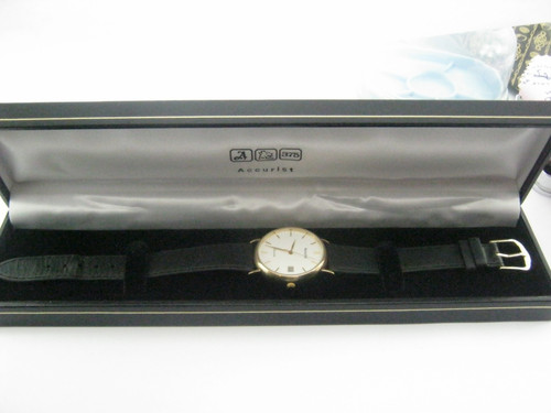 9ct gold accurist men quartz - accurist,