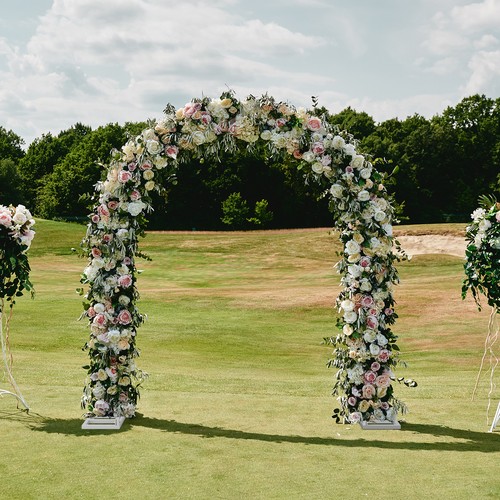 Metal wedding ceremony arch - wedding,