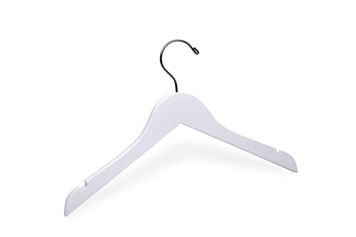 Child white top wooden hanger - ,