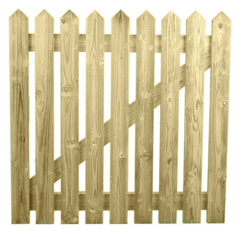 4ft 3ft wide wooden picket - wide,