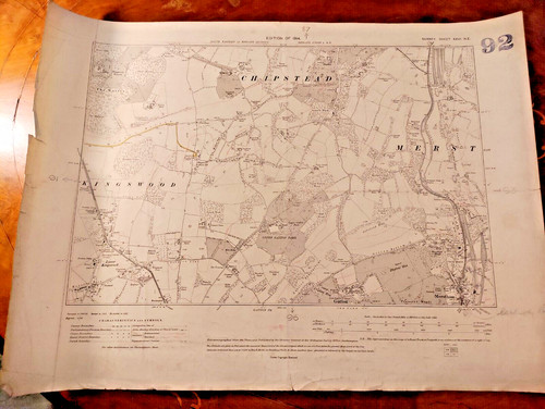Original 1914 sheet map - original, os