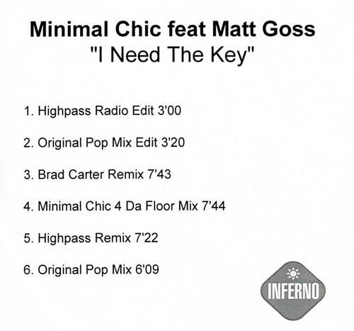 Minimal chic matt goss - goss, i