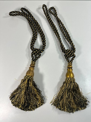 Vintage curtain tie - tie, backs