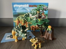 Playmobil Dinos 5234 Triceratops With Baby - Good Condition With Box
