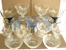 16 xVINTAGE MISMATCHED GLASS