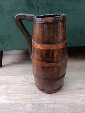 Vintage Wooden Barrel Jug Coal Scuttle Umbrella Stand Beer Jug
