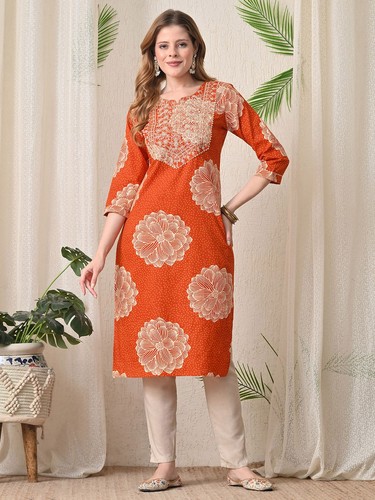 Indian women orange - indian,