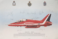 Signed hawk t1a red arrows - t1a,