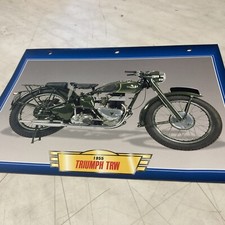 Triumph 500 TRW 1955 Form Card