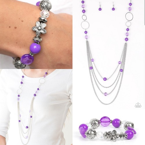 Purple paparazzi jewelry - jewelry, set
