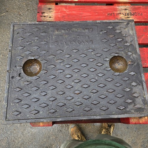 Cast iron manhole cover - manhole,