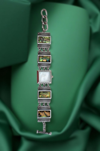 Boho multicolour floral watch - boho,