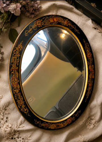 1920s hand painted black - hand-painted, &