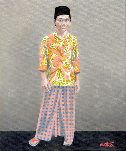 Man batik shirt - shirt,, java