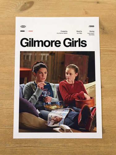 Gilmore girls poster - girls, art