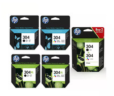 HP 304XL / 304 Ink Cartridges Set Black / Colour for Envy 5010 5050 Printer Pack
