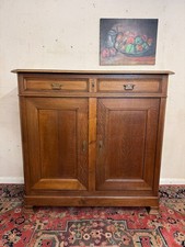 FANTASTIC QUALITY ANTIQUE FRENCH OAK HOUSEKEEPERS CUPBOARD CIRCA 1890