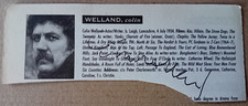 ORIGINAL AUTOGRAPH COLIN WELLAND Kes, Z-Cars, Sweeney!