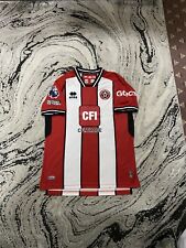 Sheffield United FC Match Worn Rhian Brewster #7 Home Football Shirt Size Medium