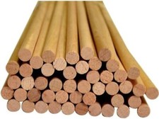 Premium 1m Beech Wood Dowels - Smooth & Sturdy Rods for DIY Crafting, Woodcraft