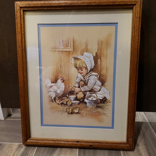Vtg tim conners framed - framed, print