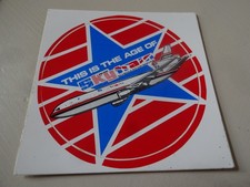 Vintage Laker Airways Skytrain Sticker "This Is The Age Of Laker Skytrain".