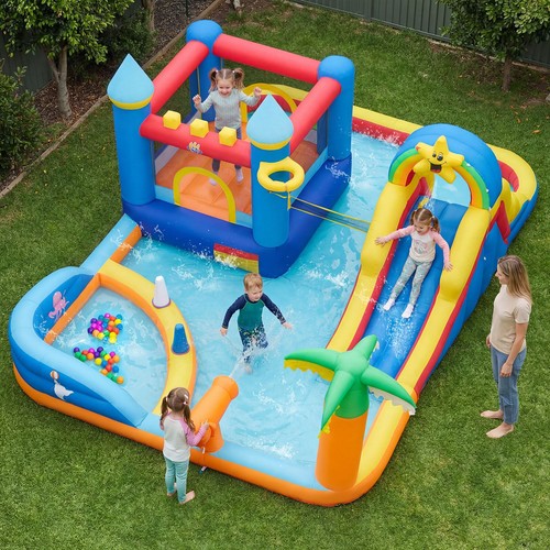 Beach themed inflatable water - beach-themed,