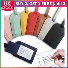 Leather Suitcase Luggage Tags