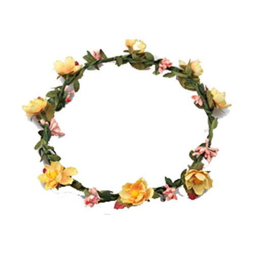 Flower head garland crown - flower,