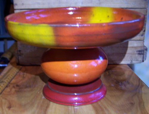 Italian mcm pedestal bowl - mcm,